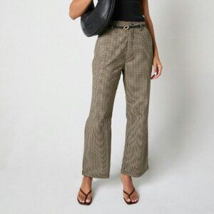 Rolla's Brown Check Cotton 'Heidi' Trousers - Size 14/XL